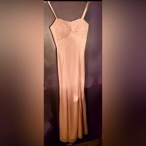 Azazie Mauve Maxi Slip Dress Size 0